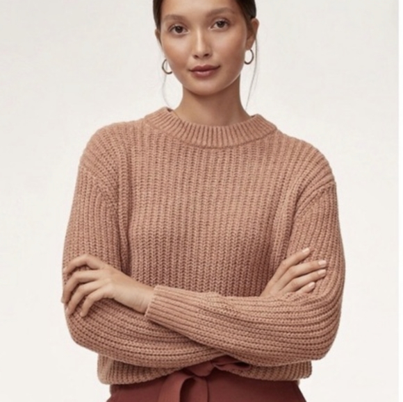 Aritzia Sweaters - Aritzia Wilfred essential chenille knit sweater
